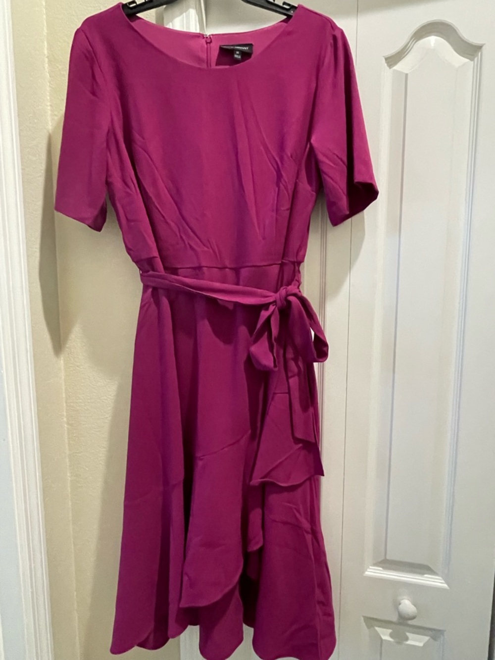 Lane Bryant  Magenta Tie-Waist Midi Dress size 20
